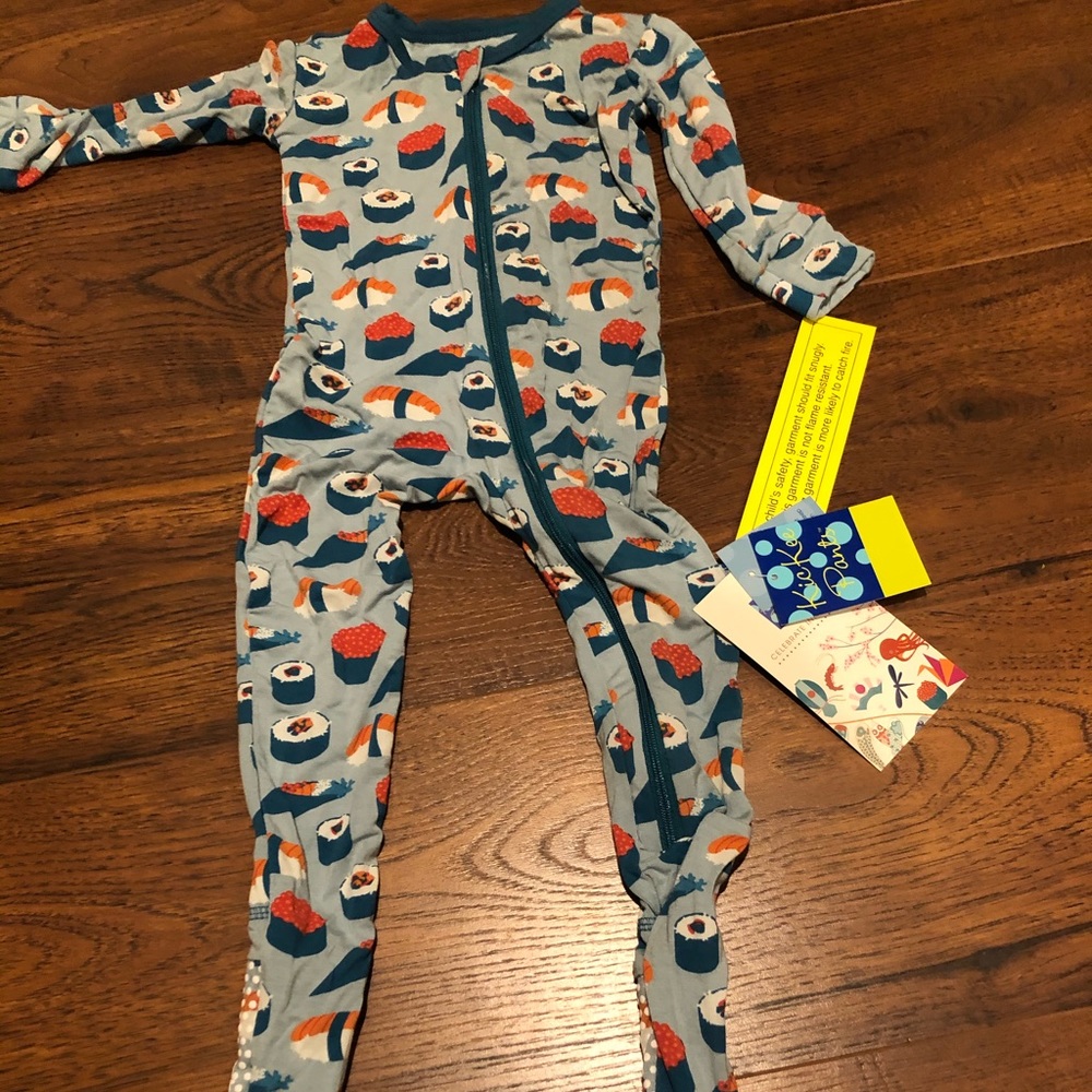 NWT. Kickee pants footed pajamas